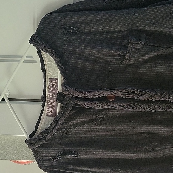 Magnolia Pearl Charcoal Pinstripe Jacket - Picture 12 of 16